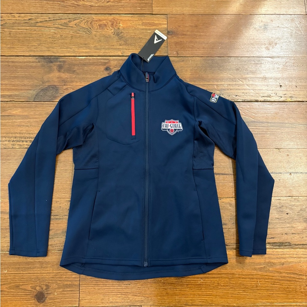 Antigua Navy Lightweight Jacket with Red Tri State Logo
